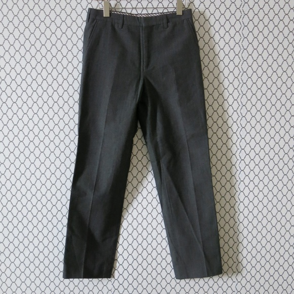 Etro Milano Gray Wool Blend Career Wear Pants 44 - Picture 1 of 6